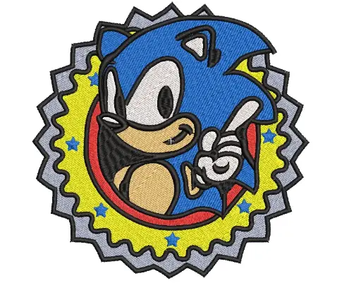 Sonic Embroidery Design